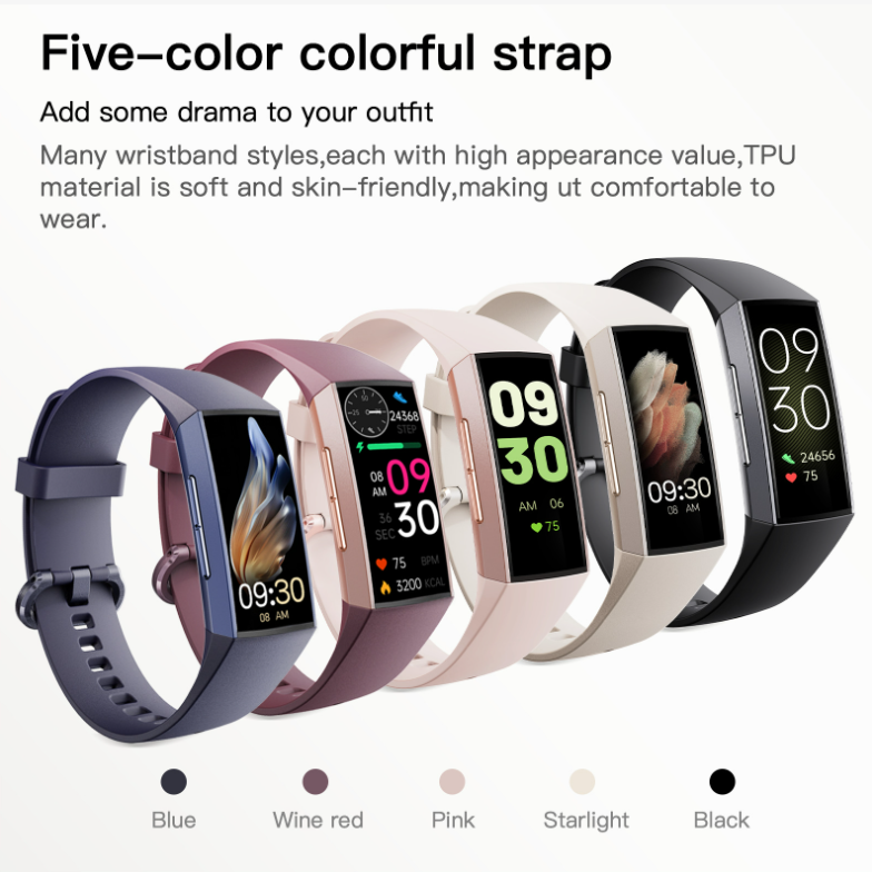 C67 AMOLED Screen Waterproof Bluetooth Health Monitor Watch